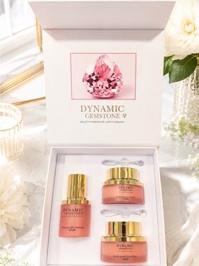 Dynamic Gemstone Rose Quartz Peptide Luxury Skincare